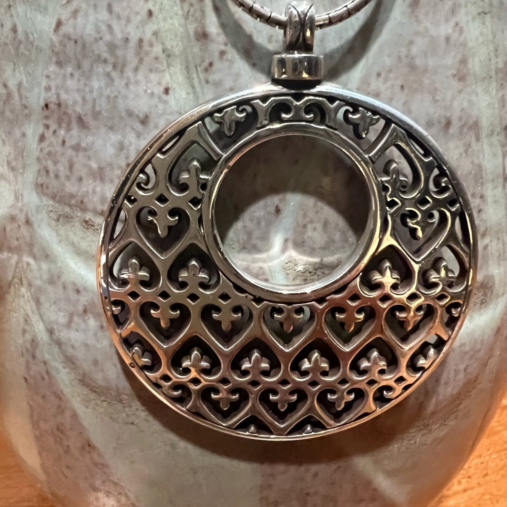 Brighton disk silver necklace